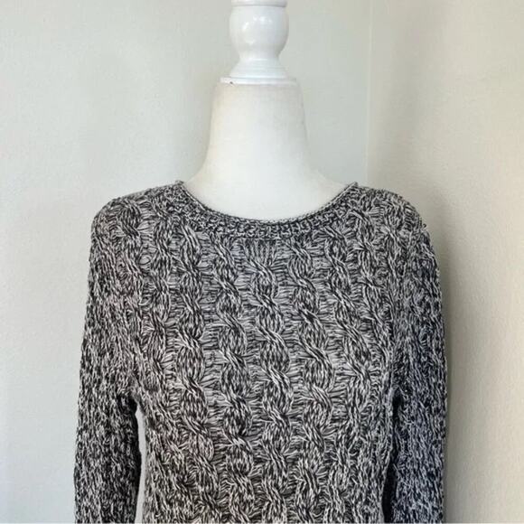 Eileen Fisher Organic Cotton Cable Knit Pullover Sweater - Picture 4 of 8